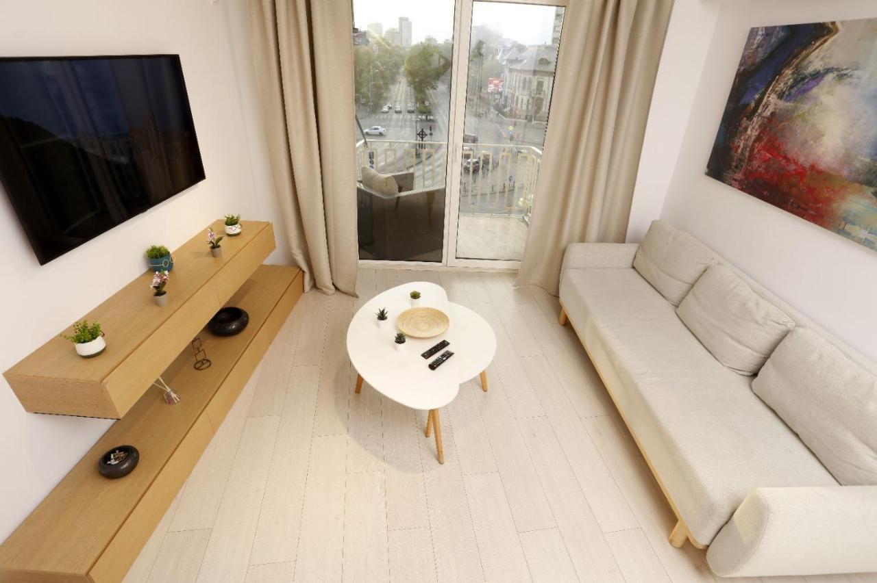 2 Bedroom Apartment With Amazing View In City Center 布加勒斯特 外观 照片